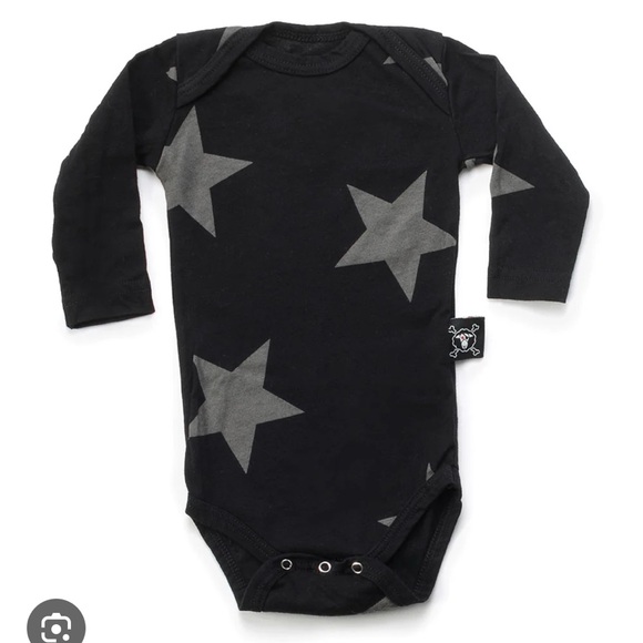 Nununu Star Longsleeve Onesie - Powder Pink main image 0